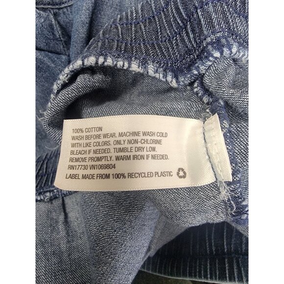 Cat & Jack XXL Plus Blue Denim Shorts For Women Elastic Waistband 100% Cotton Re - Picture 3 of 4